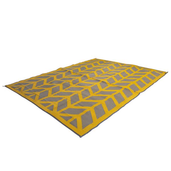Bo-Camp Tappeto da Esterno Chill mat Flaxton 2,7x2 m L Giallo Ocra