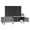 vidaXL Mobile TV MOLDE Grigia 158x40x49 cm in Legno Massello di Pino