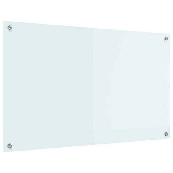vidaXL Rivestimento da Cucina Bianco 100 x 60 cm vetro temperato