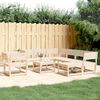 vidaXL Set Salotto da Giardino 8 pz in Legno Massello di Pino