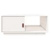 vidaXL Tavolino da Salotto Bianco 80x50x35,5 cm Legno Massello di Pino