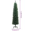 vidaXL Albero di Natale artificiale con 300 LED Verde 210 cm
