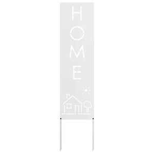 vidaXL Schermo per privacy in giardino Traforo Bianco 32 x 140 cm