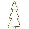 vidaXL Luci di Natale Albero di Natale Silhouette 80 LED Bianco Caldo