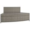 vidaXL Panche per Spa con Cuscini 2 pz in Polyrattan Grigio