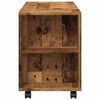 vidaXL Mobile Porta TV con Ruote Legno Antico 102x34,5x43cm Truciolato