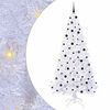 vidaXL Albero di Natale artificiale Bianco 240 cm PVC e Acciaio