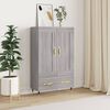 vidaXL Credenza Grigio Sonoma 69,5x31x115 cm in Legno Multistrato