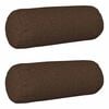 vidaXL Cuscino da Lanciare 2 pz HEERLEN Marrone &Oslash; 15 x 40 cm Tessuto