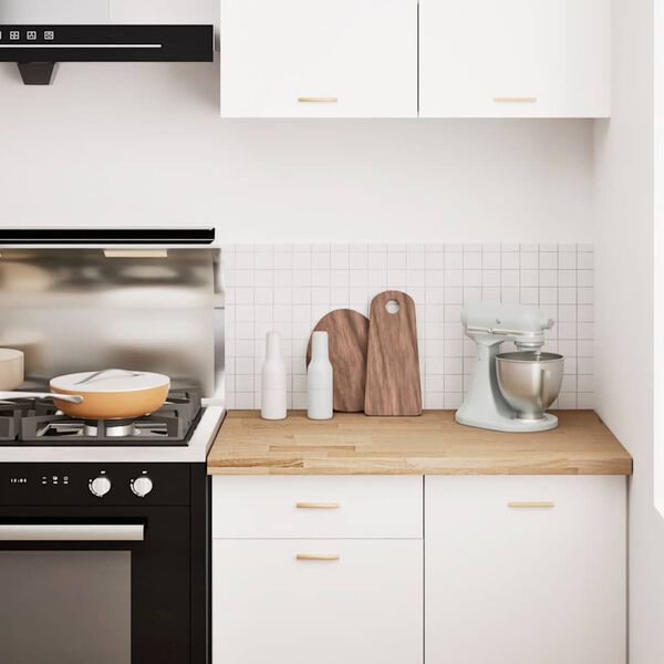 vidaXL Piano di Lavoro Cucina 100x63,5x4 cm Legno Massello Rovere