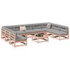 vidaXL Set Divani da Giardino 10 pz in Legno Massello Abete Douglas