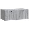 vidaXL Mobile Porta TV da Muro Grigio Sonoma 78,5 x 41 x 30 cm