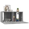 vidaXL Mobili TV Parete 4pz Grigio Sonoma 60x30x30cm Legno Multistrato