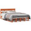 vidaXL Letto senza Materasso Marrone Cera 140x190 cm in Legno di Pino