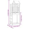 vidaXL Torre da Gioco Marrone 85 x 52,5 x 239 cm Legno Douglas Solido