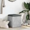 vidaXL Panca Portaoggetti Grigio Cemento 42x42x45 cm Legno Multistrato