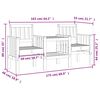 vidaXL Panca da Giardino con Tavolino 2 Posti Legno Massello Douglas