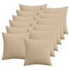 vidaXL Federa 12 pz HEERLEN Tortora 40 x 40 cm corduroy
