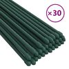 vidaXL Supporti per Piante da Giardino 30 pz Verde 180 cm Acciaio