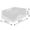 Happy People Copertura Set Salotto Giardino Deluxe 200x160x80cm Grigio