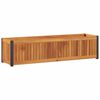 vidaXL Fioriera da Giardino 110x30x27,5 cm in Legno Massello di Acacia