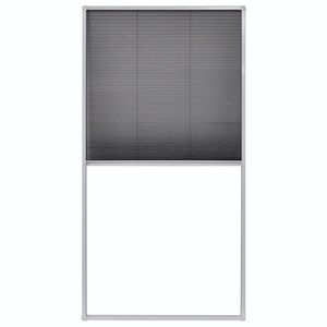 vidaXL Tenda Antiinsetti Plissettata da Finestra 80 x 160 cm