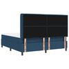 vidaXL Letto a Sorgente LED con materasso Blu 180 x 200 cm Tessuto