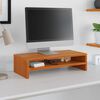 vidaXL Supporto Monitor Marrone Cera 50x24x13 cm Legno Massello Pino