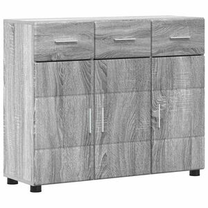 vidaXL Credenza con porta FLORIN Grigio Sonoma 88,5 x 30,5 x 73 cm