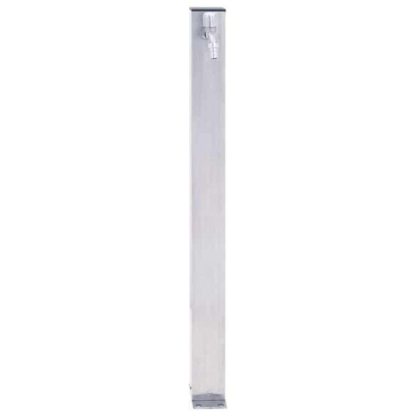 vidaXL Colonna d'Acqua da Giardino 100 cm Acciaio Inox Quadrato
