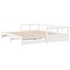 vidaXL Dormeuse senza Materasso Bianca 90x200 cm Legno Massello Pino