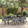 vidaXL Set da Pranzo per Giardino 7 pcs Antracite