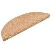vidaXL Tappetini per scale 15 pz 56x17x3 cm Oro Semicircolari