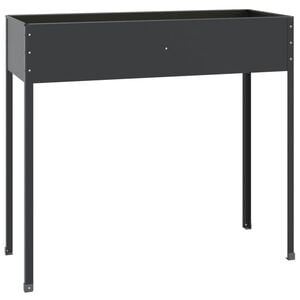 vidaXL Fioriera da Giardino Antracite 100,5x40,5x90 cm Acciaio Zincato