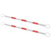 vidaXL Barre Retrattili per Coni Stradali 2 pz ABS 116-197 cm