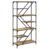 vidaXL Libreria Rovere artigianale 91 x 36 x 176 cm Legno multistrato