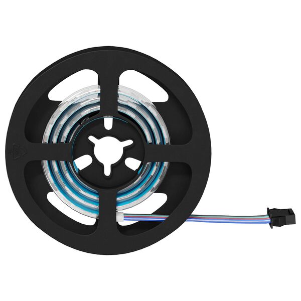 vidaXL Striscia LED 4 pcs Nero e trasparente 55 x 0,8 x 0,3 cm