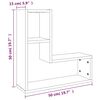 vidaXL Mensole a Parete 2pz Grigio Sonoma 50x15x50cm Legno Multistrato