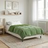 vidaXL Duvet Estivo Trapuntato Verde 140 x 200 cm Microfibra