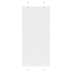 vidaXL Tenda Plissettata Bianca 55x150 cm Larghezza Tessuto 54,4 cm