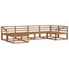 vidaXL Set di divani da esterno 6 pcs Naturale