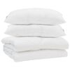vidaXL Piumino Letto Estivo con cuscino 3 pz Bianco Microfibra
