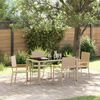 vidaXL Set da Pranzo per Giardino 5 pcs Beige polyrattan