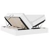 vidaXL Letto con contenitore e materasso Bianco 180 x 200 cm