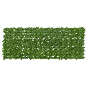vidaXL Schermo per balcone con foglie Verde e Giallo 200 x 75 cm