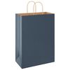 vidaXL Sacchetti di Carta 250 pz con Manici Blu 32x17x44 cm
