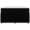 vidaXL Struttura del letto con materasso Nero 120 x 200 cm Tessuto