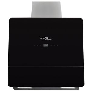 vidaXL Cappa in Vetro Temperato con Display 600 mm Nera