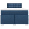 vidaXL Giroletto a Molle con Materasso Blu 120x190 cm in Tessuto