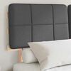 vidaXL Letto con Testiera Rivestita Grigio scuro 120 x 200 cm